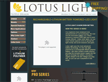 Tablet Screenshot of lotuslights.net